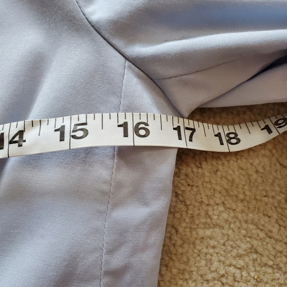 RW&CO light ice blue classic cotton blazer jacket size 2 fits XS pastel - Picture 16 of 16